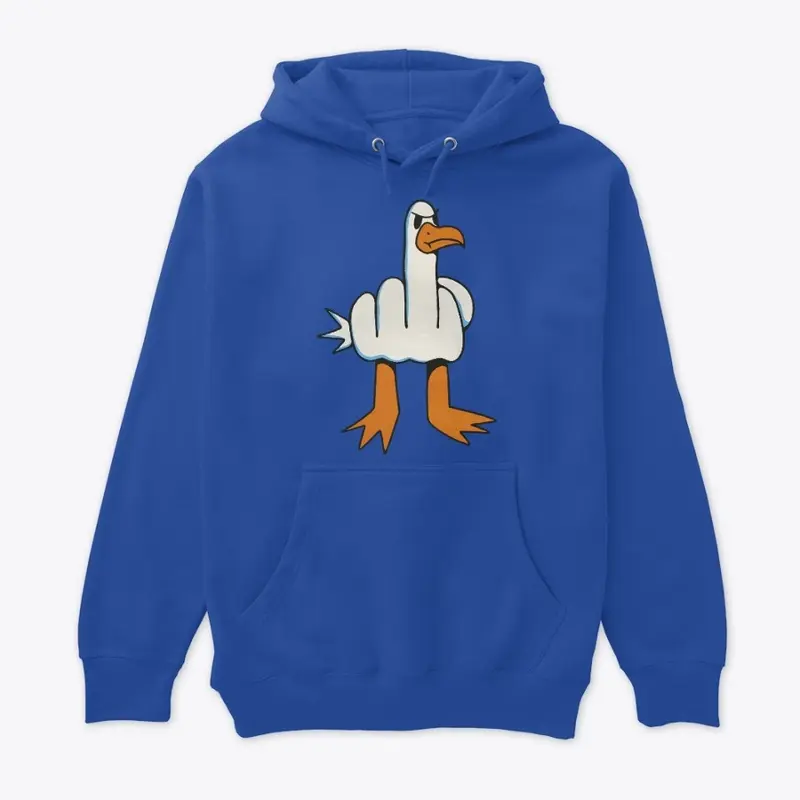 Funny Seagull with Middle Finger Body