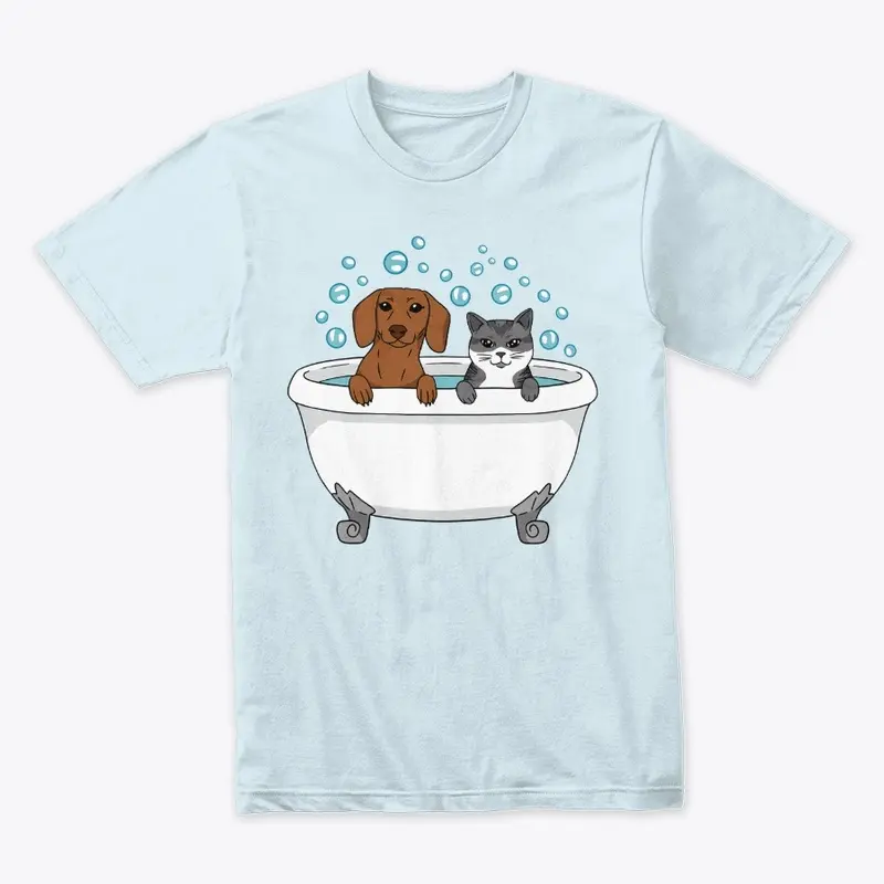 Dog and Cat Bath Time