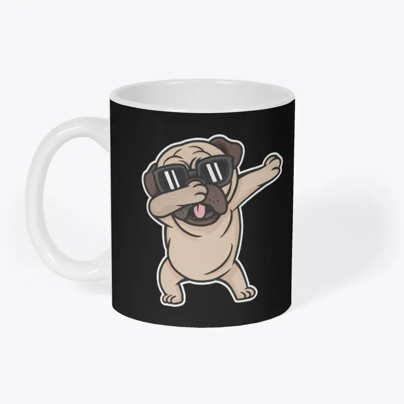 Cool Dabbing Pug, Funny Dog